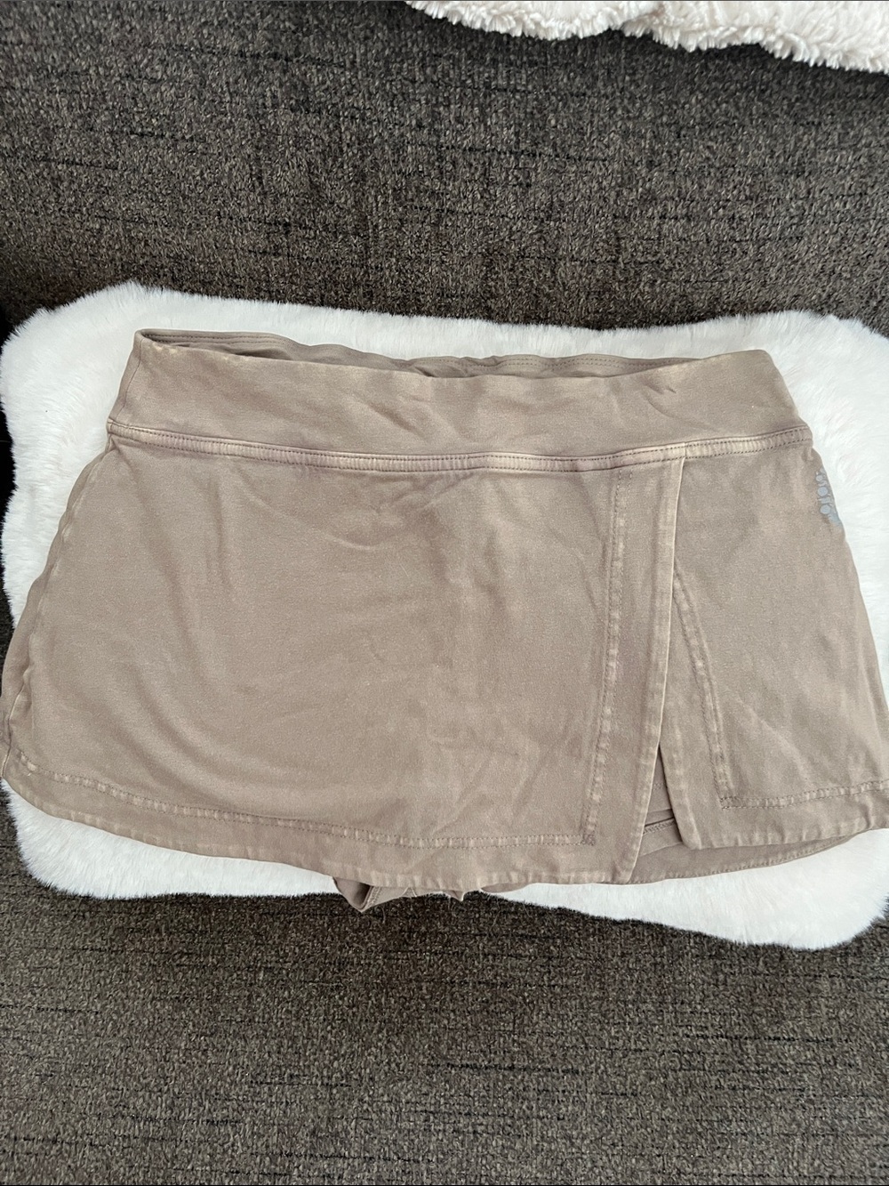 Free People Taupe Wrap Skort